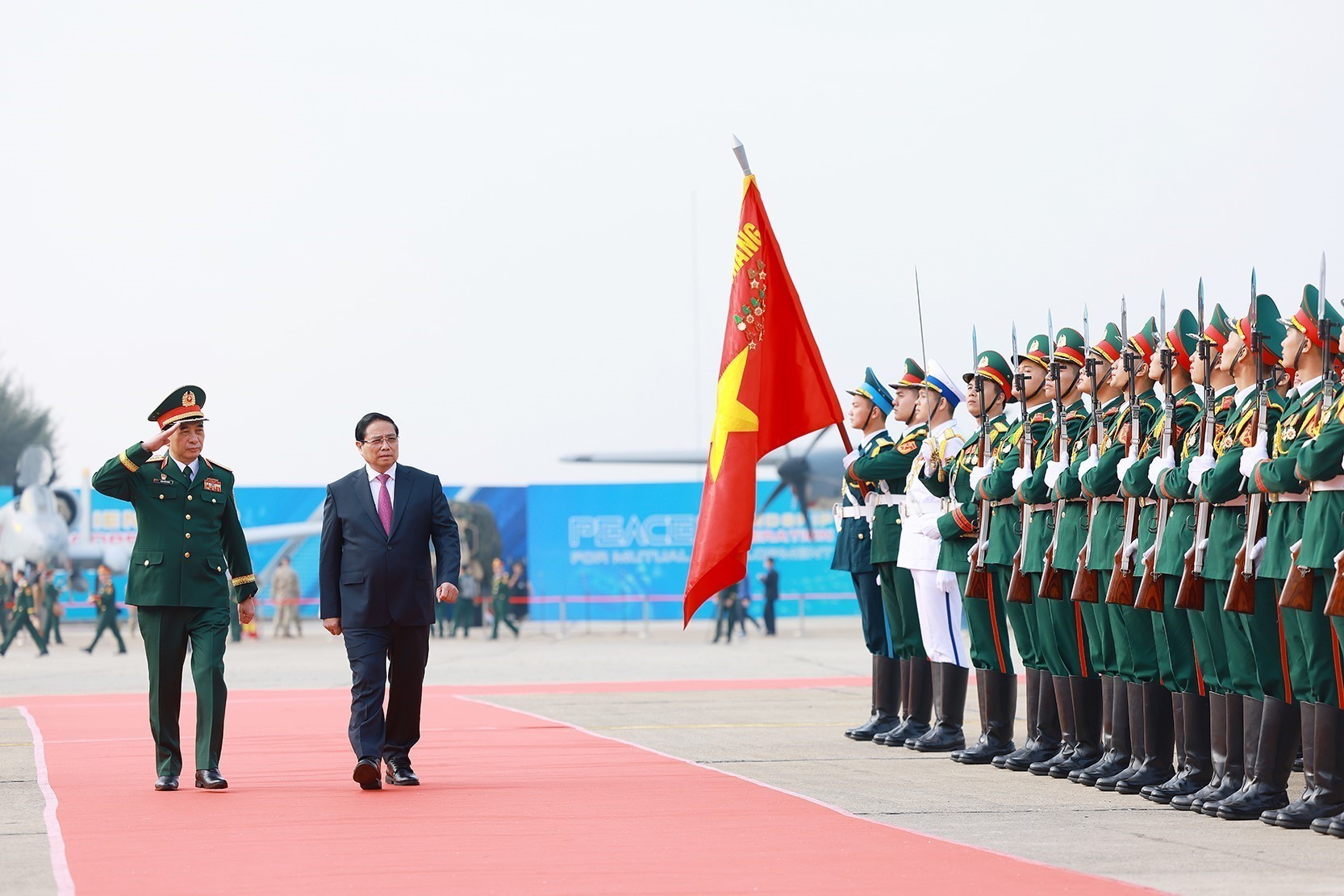 Thủ tướng Chính phủ Phạm Minh Chính dự khai mạc Triển lãm Quốc phòng quốc tế Việt Nam năm 2024.