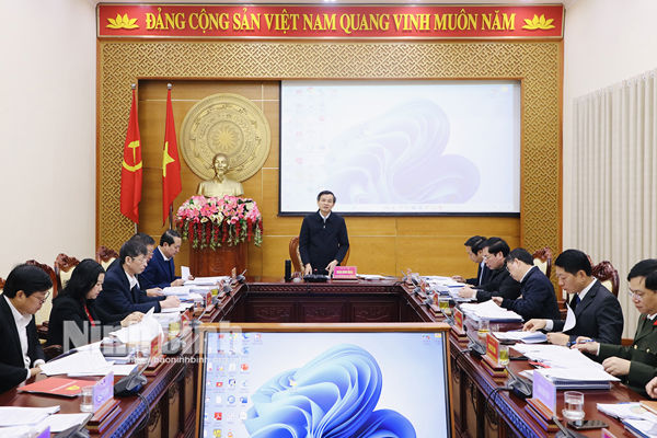 Ban Thường vụ Tỉnh ủy cho ý kiến vào một số nội dung quan trọng