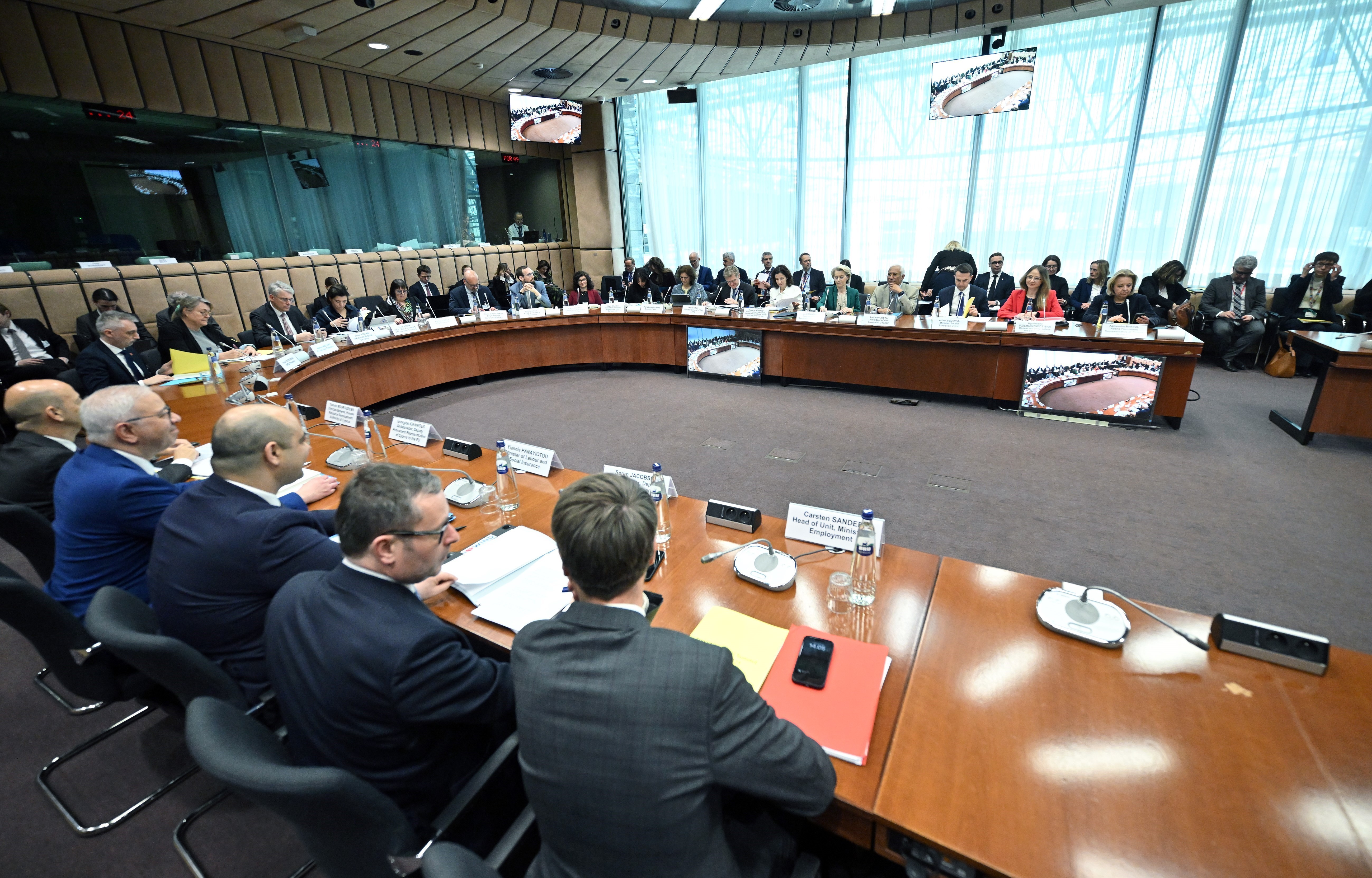 Hội nghị thượng đỉnh Liên minh châu Âu diễn ra ngày 20-21/3 tại Brussels,Bỉ.