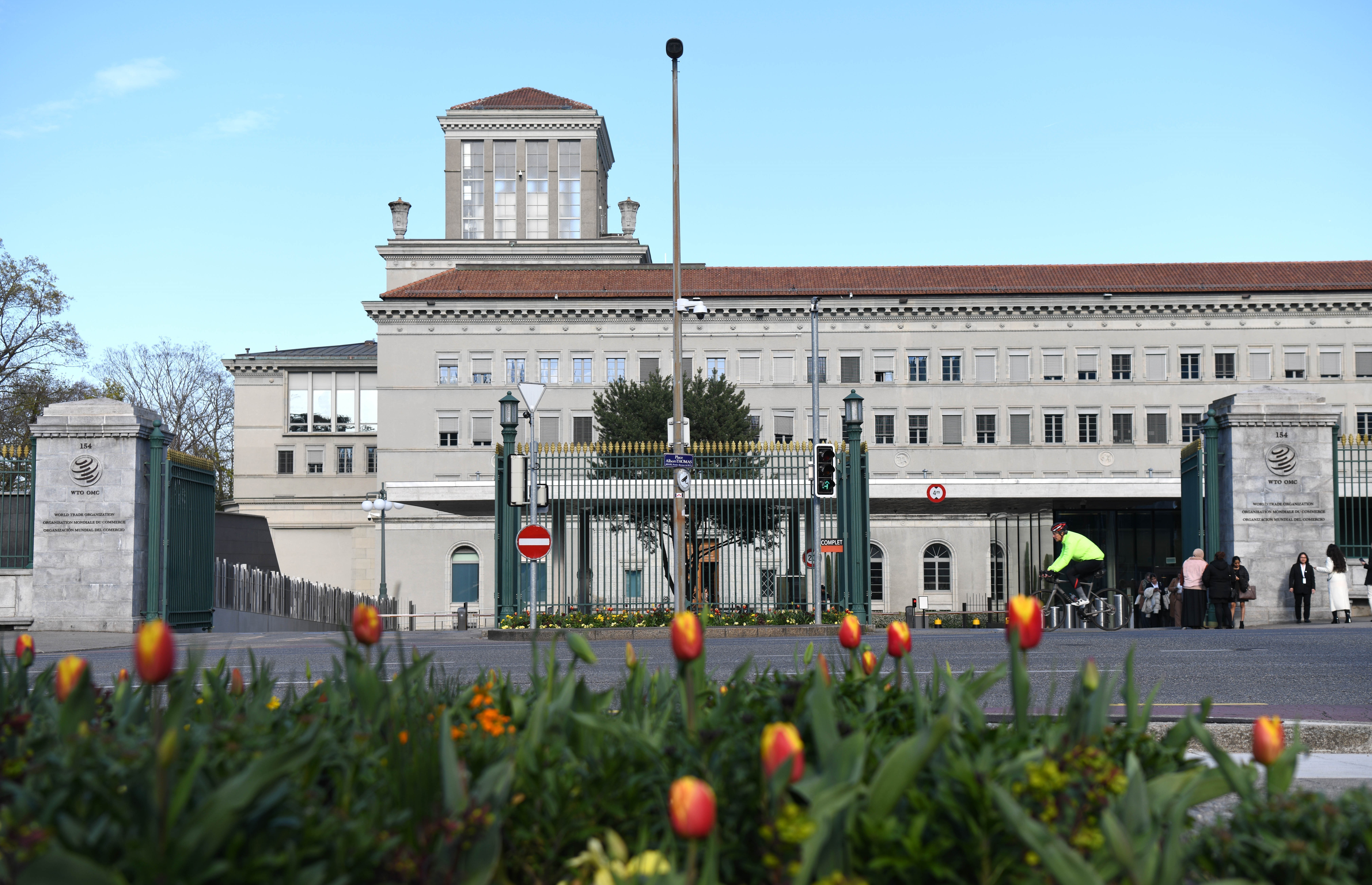 Trụ sở Tổ chức Thương mại Thế giới tại Geneva, Thụy Sĩ.
