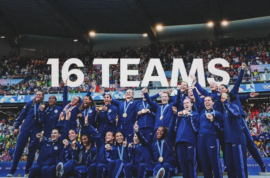 Môn bóng đá nữ ở Olympic 2028 sẽ tăng số đội tham dự lên 16. (Ảnh: FIFA)