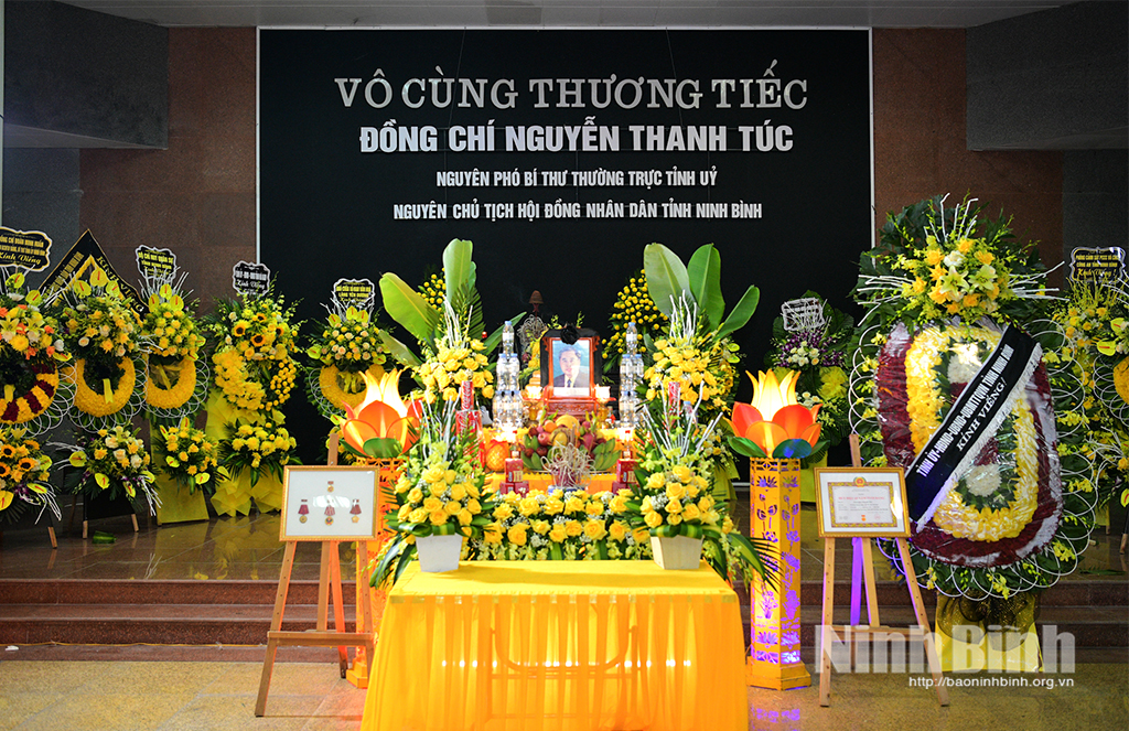 Lễ truy điệu đồng chí Nguyễn Thanh Túc, nguyên Phó Bí thư Thường trực Tỉnh ủy, nguyên Chủ tịch HĐND tỉnh Ninh Bình.