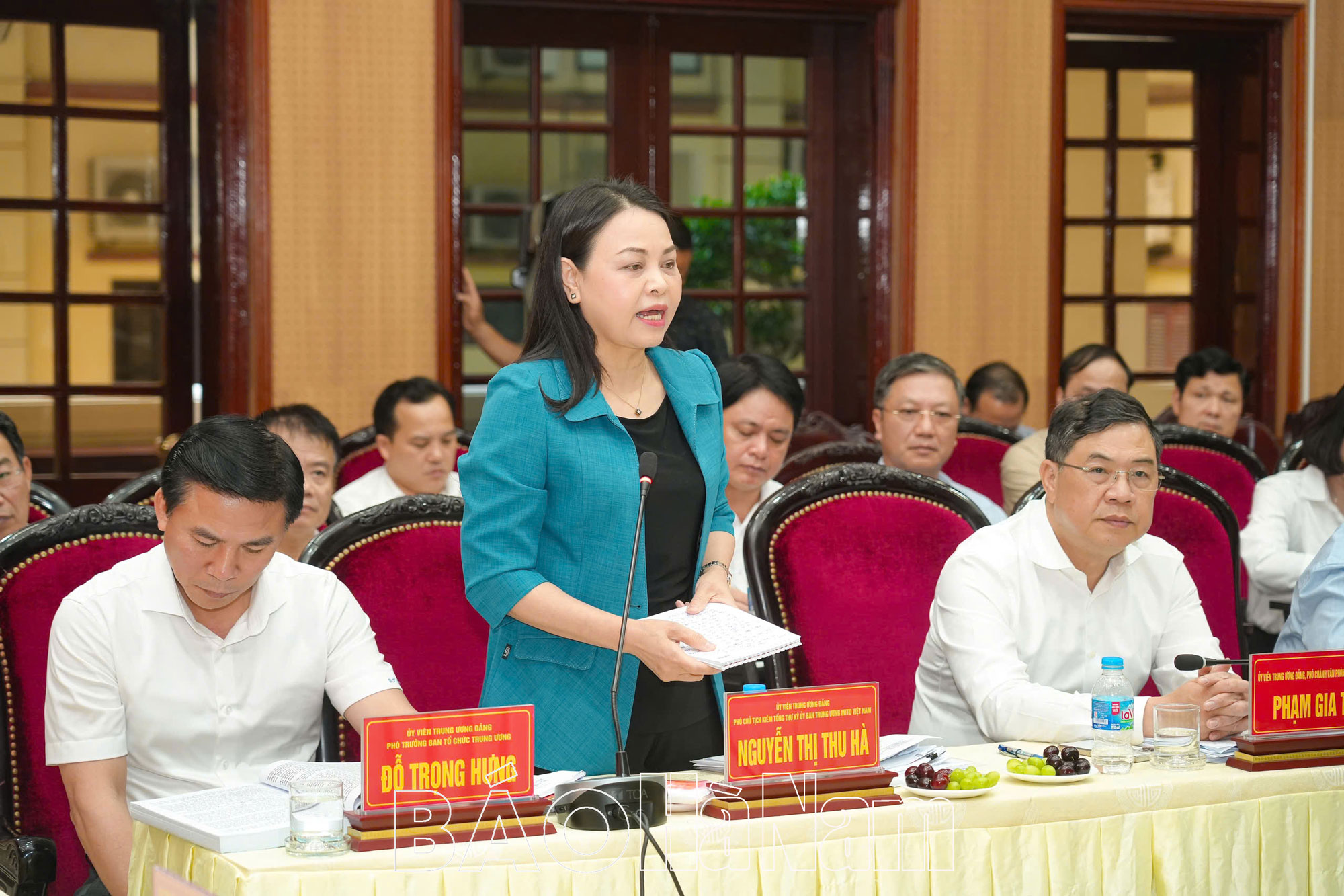 Đồng chí Trưởng Ban Tổ chức Trung ương Lê Minh Hưng làm việc với Ban Thường vụ Tỉnh ủy Hà Nam Nam Định Ninh Bình