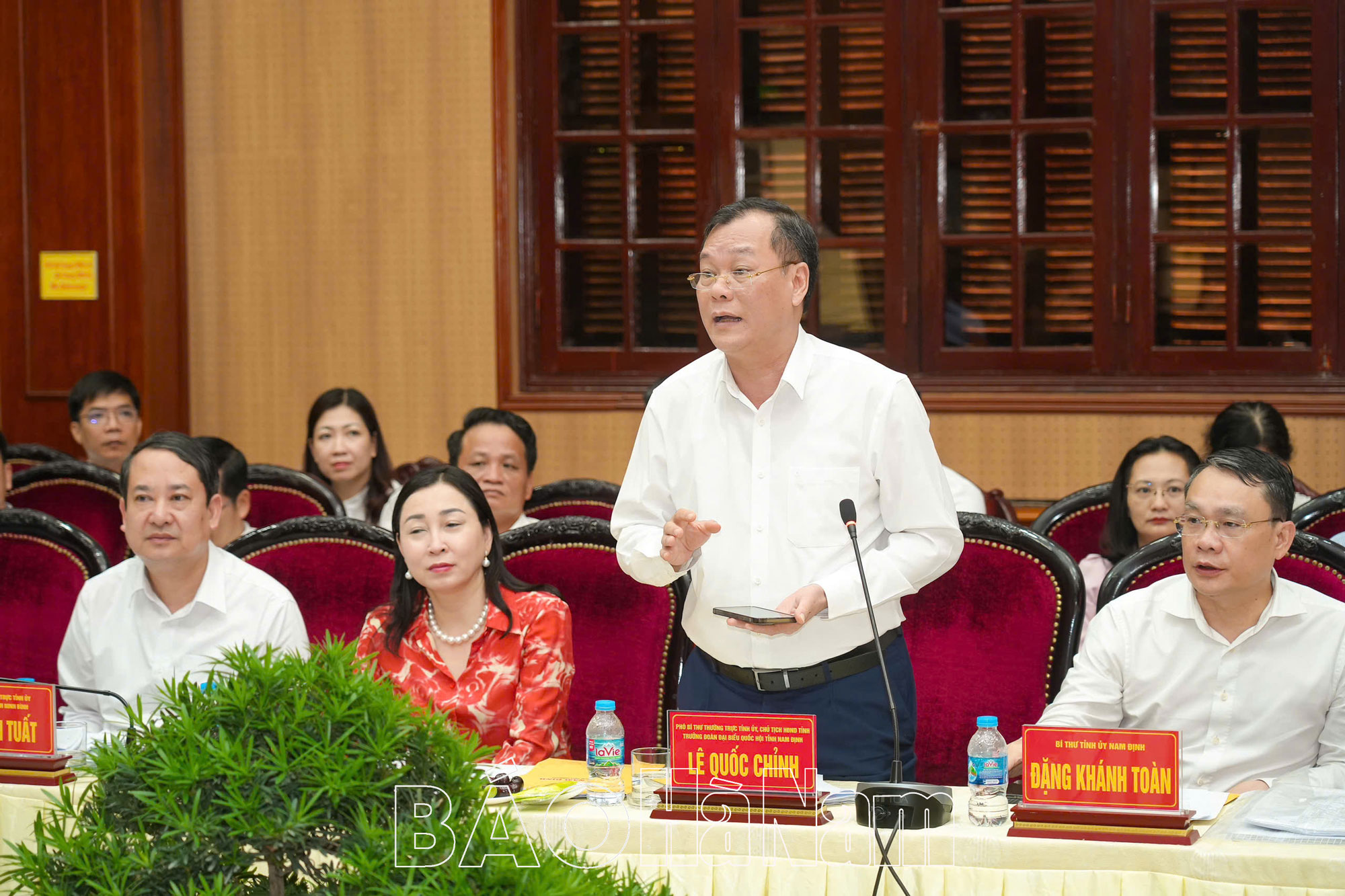 Đồng chí Trưởng Ban Tổ chức Trung ương Lê Minh Hưng làm việc với Ban Thường vụ Tỉnh ủy Hà Nam Nam Định Ninh Bình