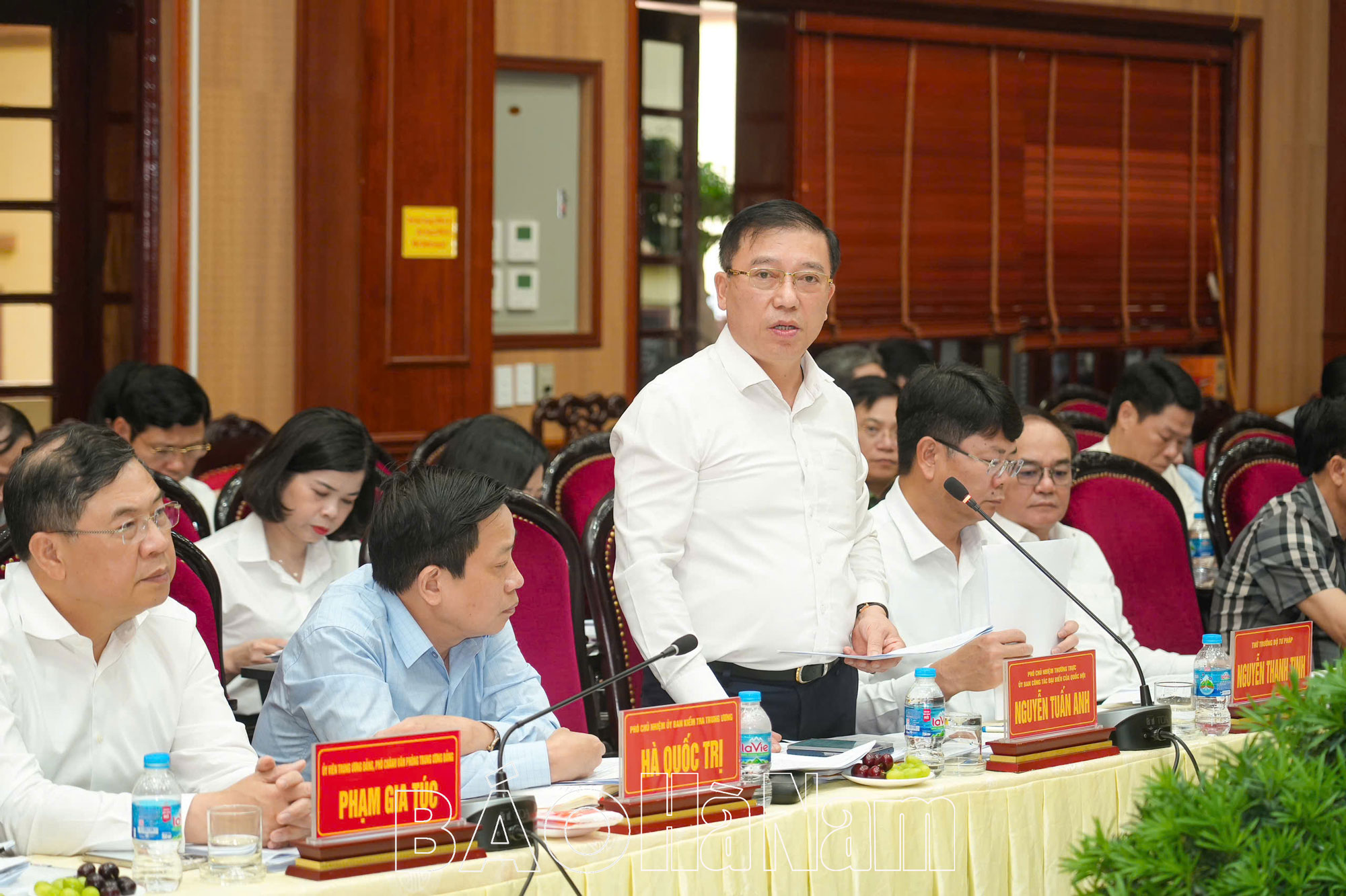 Đồng chí Trưởng Ban Tổ chức Trung ương Lê Minh Hưng làm việc với Ban Thường vụ Tỉnh ủy Hà Nam Nam Định Ninh Bình