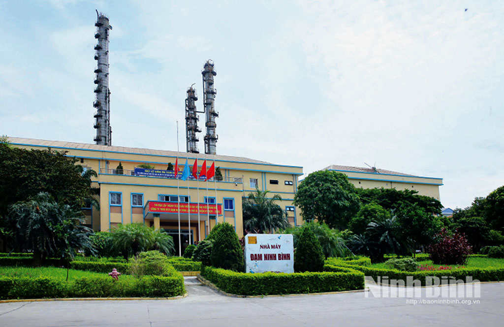 Quang cảnh Nhà máy Đạm Ninh Bình sáng- xanh-sạch- đẹp. Ảnh: Anh Tuấn