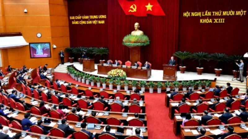 Sau Hội nghị Trung ương 11, khóa XIII, Bộ Chính trị, Ban Bí thư đã ban hành một số Kết luận về tập trung lãnh đạo, chỉ đạo hoàn thiện tổ chức bộ máy của hệ thống chính trị; củng cố, kiện toàn, nâng cao chất lượng hoạt động của các tổ chức cơ sở đảng, đáp ứng yêu cầu, nhiệm vụ trong tình hình mới. (Ảnh: Đăng Khoa)