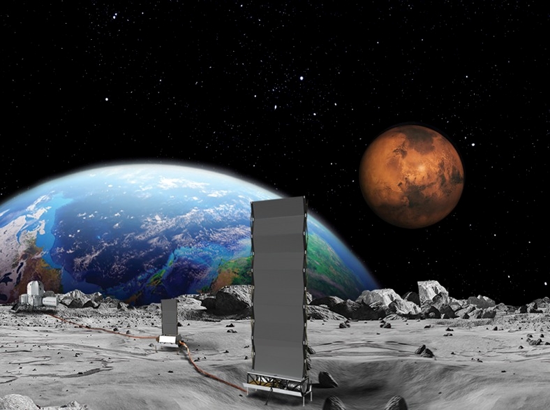 Mô phỏng ý tưởng một dự án năng lượng phân hạch bề mặt của NASA. Nguồn: NASA