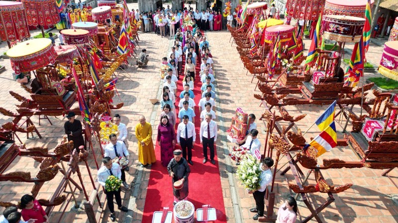 Ritual ceremony at the Festival.