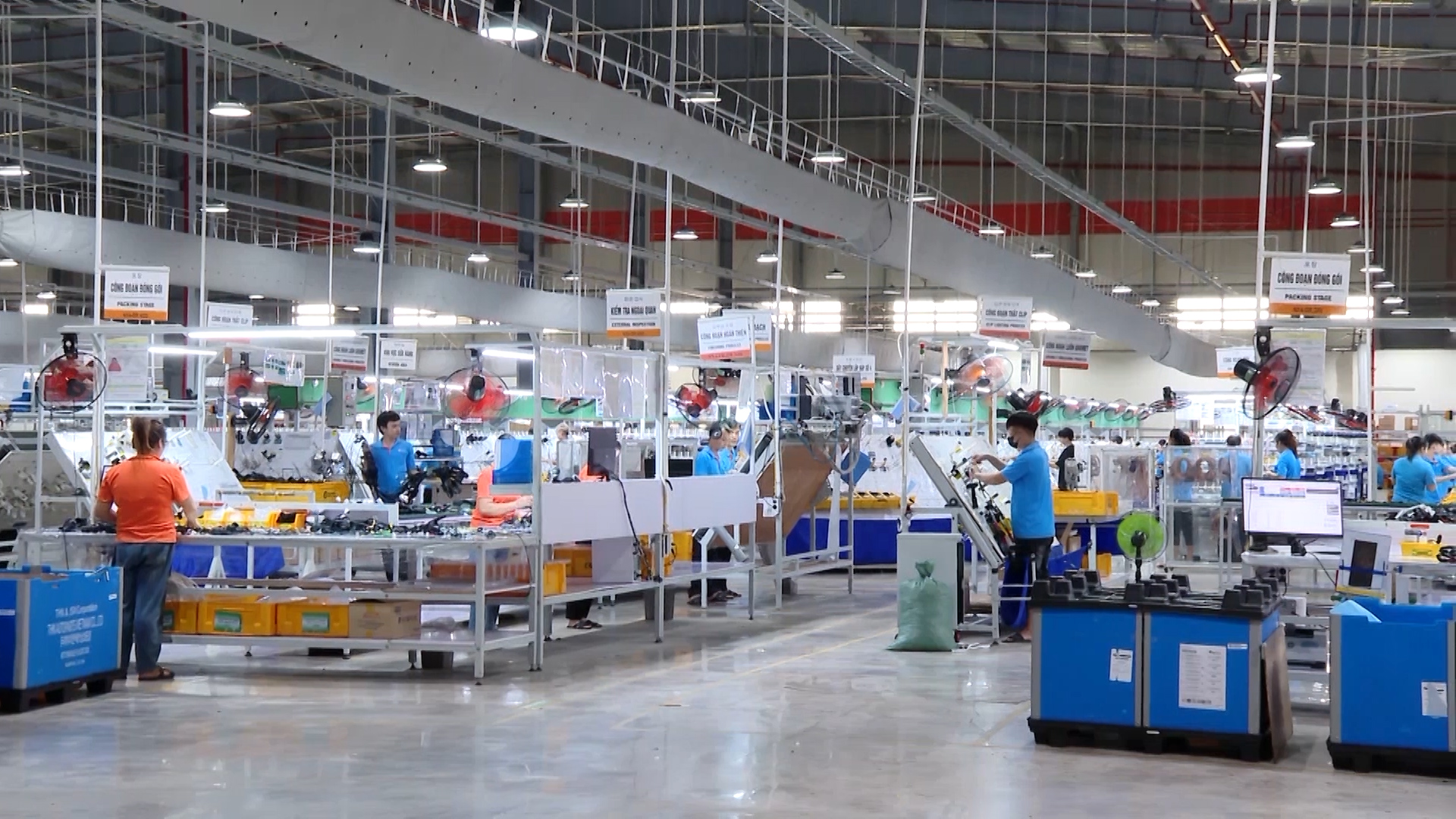 Production line of Esmo Vina JCS in Gia Phu industrial cluster.