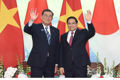 Prime Minister Pham Minh Chinh and his Japanese counterpart Ishiba Shigeru. (Photo: Tran Hai)