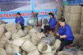 Sedge weaving at Thanh Hoa export and investment limited company in Yen Khanh district.