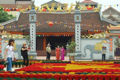 A tourist visits the incense-making village of Quang Phu Cau, Ung Hoa District, Ha Noi. (Photo: GIANG NAM)