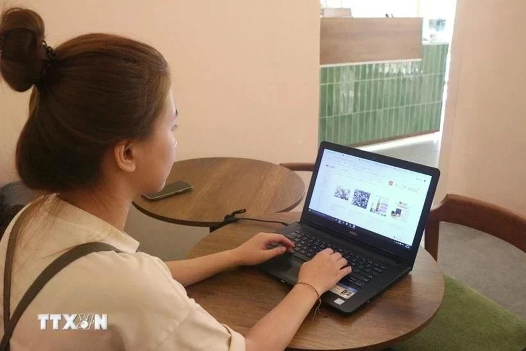 The master plan aims to boost the annual growth rate of e-commerce retail sales to between 20% and 30% (Illustrative imgae. Photo: VNA)
