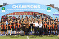 Leaders of Ninh Binh province, the Vietnam Football Federation VFF) and Vietnam Football JSC handed over the trophy to Phu Dong Ninh Binh Club.