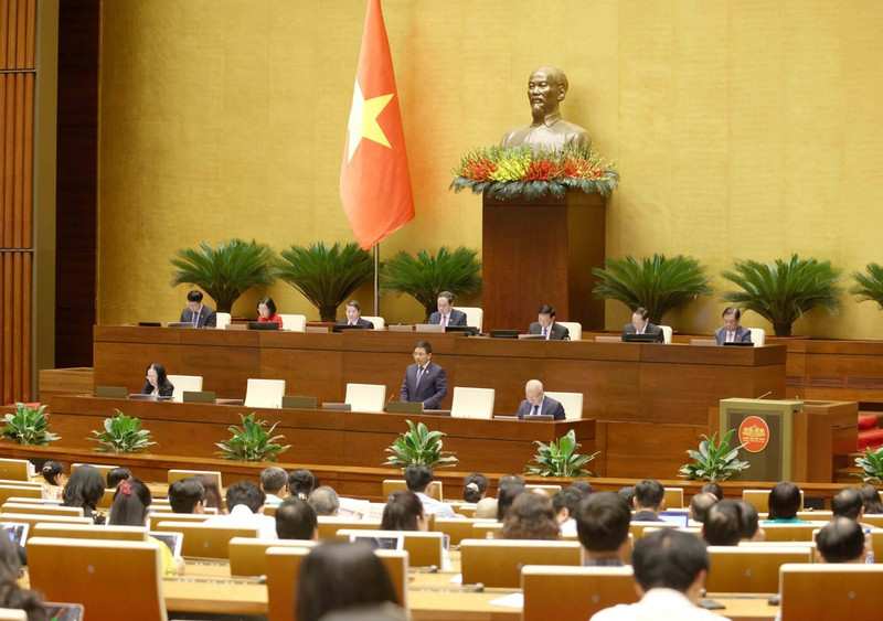 The 15th National Assembly opens its Q&A session on June 19. (Photo: VNA)

