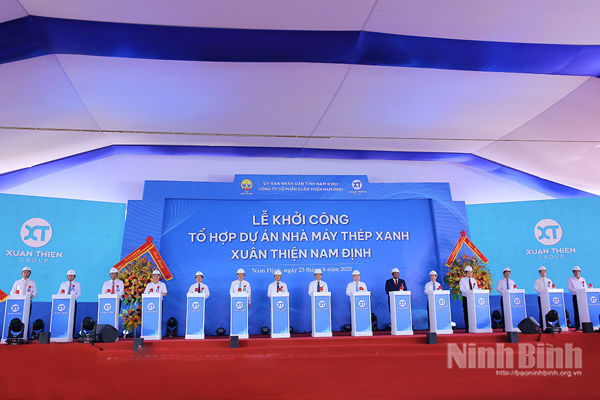 Groundbreaking ceremony held for Xuan Thien Nam Dinh Green Steel Complex