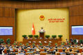 The legislature passes the Resolution on the investment policy for the Quy Nhon – Pleiku Expressway Project (Photo: VNA)
