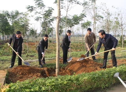 Tree planting festival in northern province of Ninh Binh.