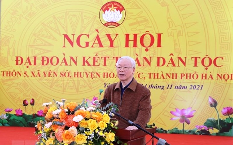 Party General Secretary Nguyen Phu Trong addresses the event (Photo: VNA)
