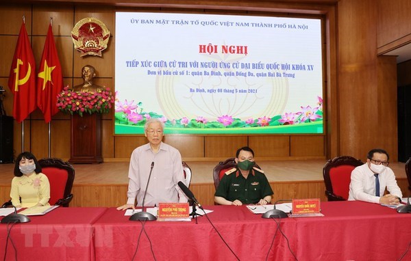 At the event.