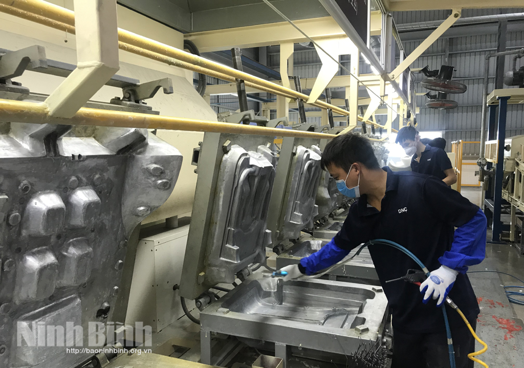 Production line of DNC Automotive company.