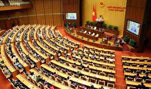 At a session of the 15th National Assembly (Photo: VNA)