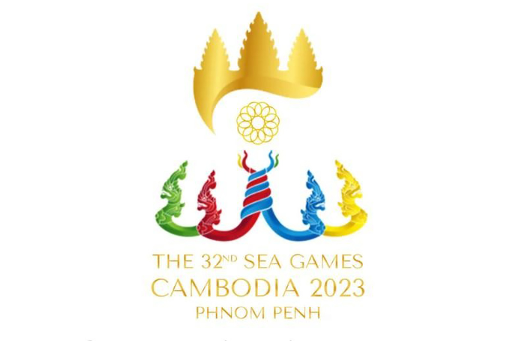 The SEA Games 32 logo in Cambodia.