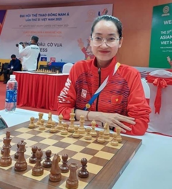 WGM Vo Thi Kim Phung at the 31st SEA Games in Vietnam in May. (Photo: sggp.org.vn)