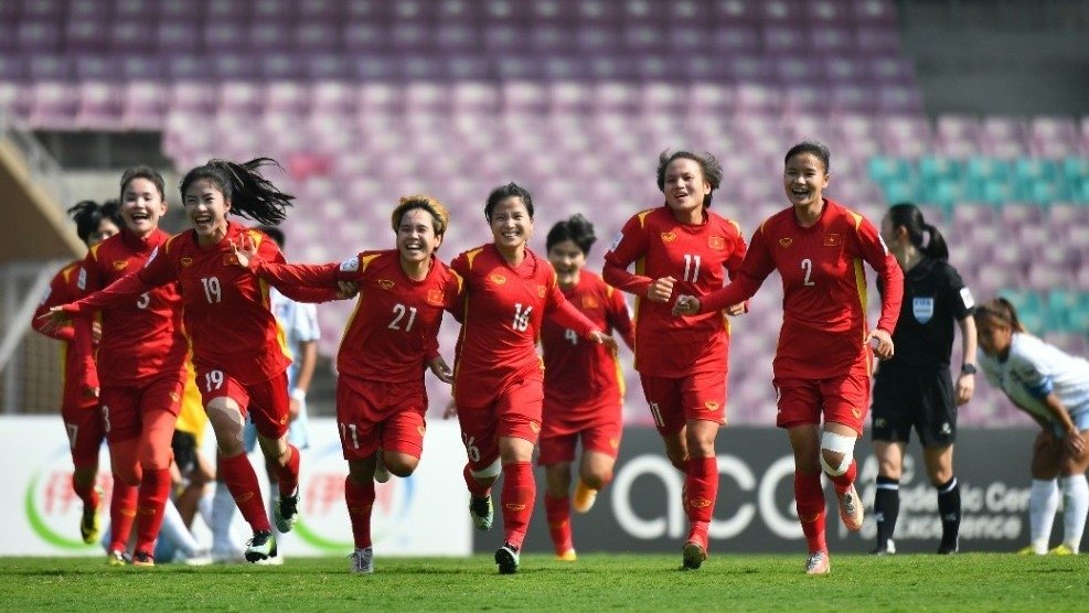 Vietnam have won the historic ticket to the FIFA Women's World Cup. (Photo: VFF)