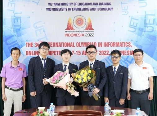 Vietnamese team participated in the 34th International Olympiad in Informatics (IOI 2022).