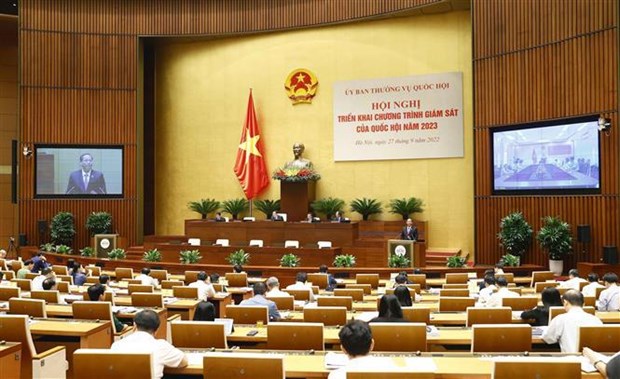 The conference held by the NA Standing Committee on September 27 (Photo: VNA)