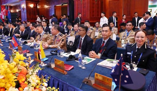 Delegates to the 41st Asian and Pacific Conference of Correctional Administrators. (Photo: VNA)