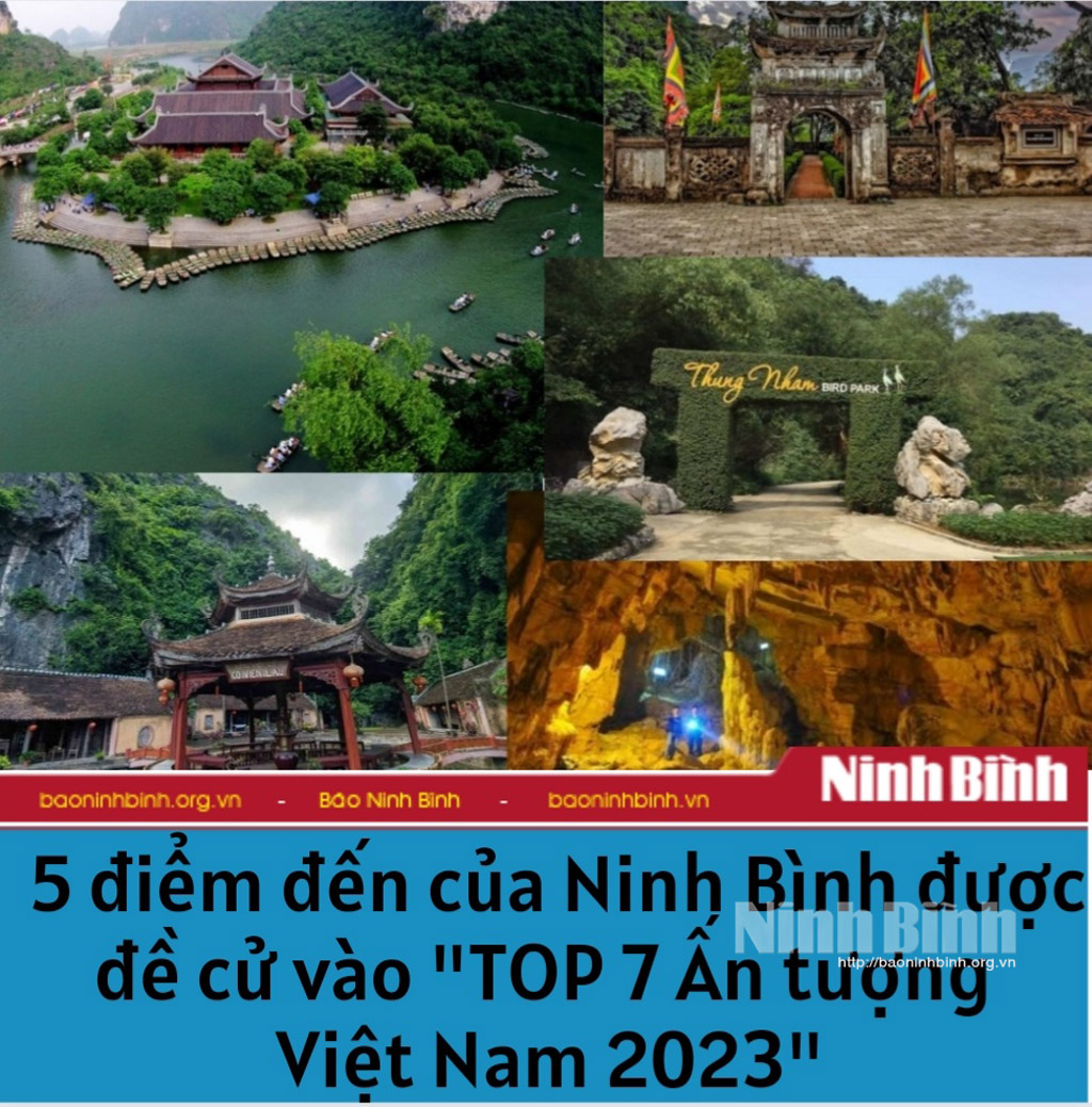 Ninh Binh's five destinations nominated for Vietnam's Top 7 Impressions in 2023