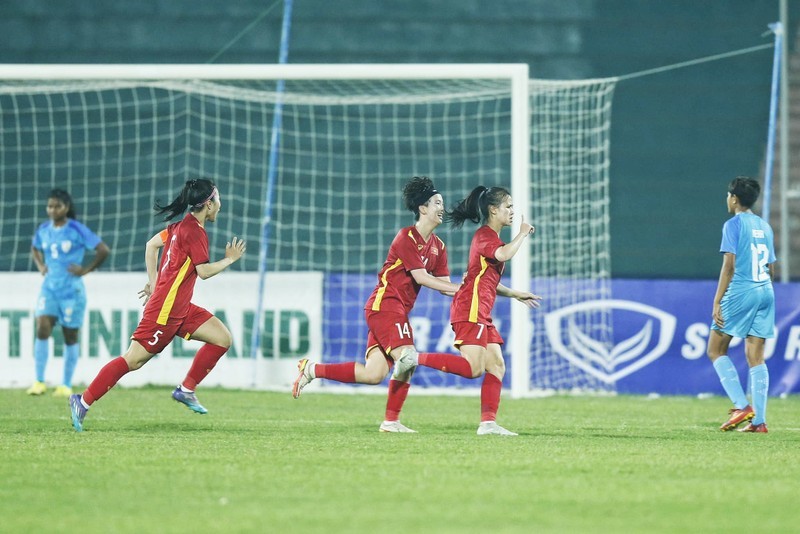 Vietnam advance to the next round of AFC U20 Women's Asian Cup. (Photo: VFF)