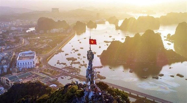 Bai Tho Mount in Quang Ninh's Ha Long city (Photo: VNA)