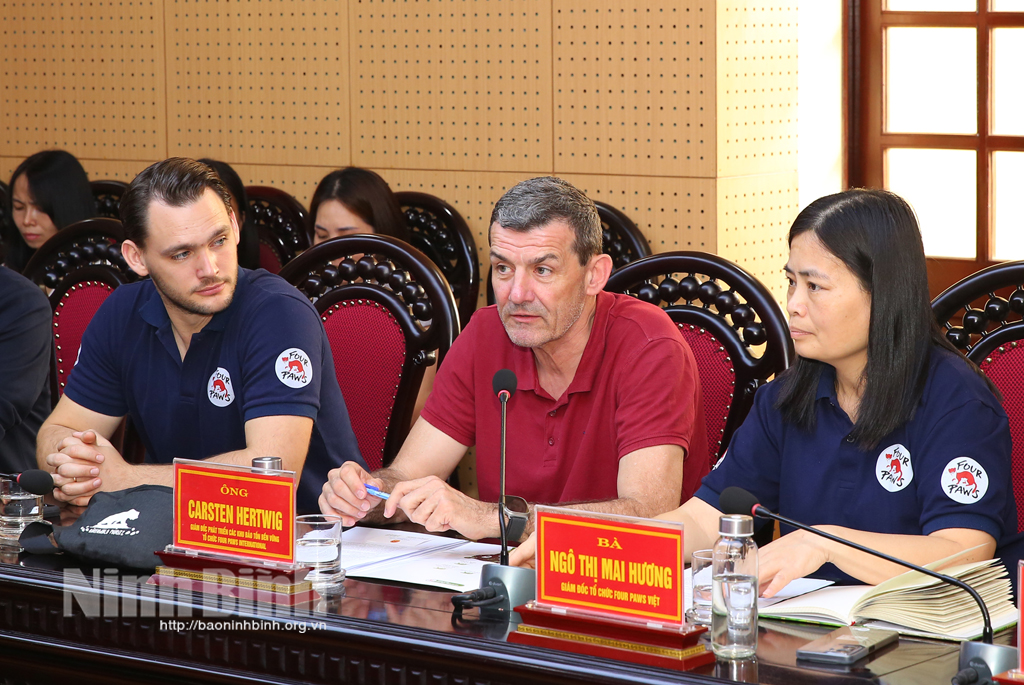 Leaders of Ninh Binh Four Paws work to accelerate progress of projects