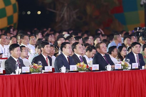 National Assembly Chairman Vuong Dinh Hue attends the event (Photo: VNA)