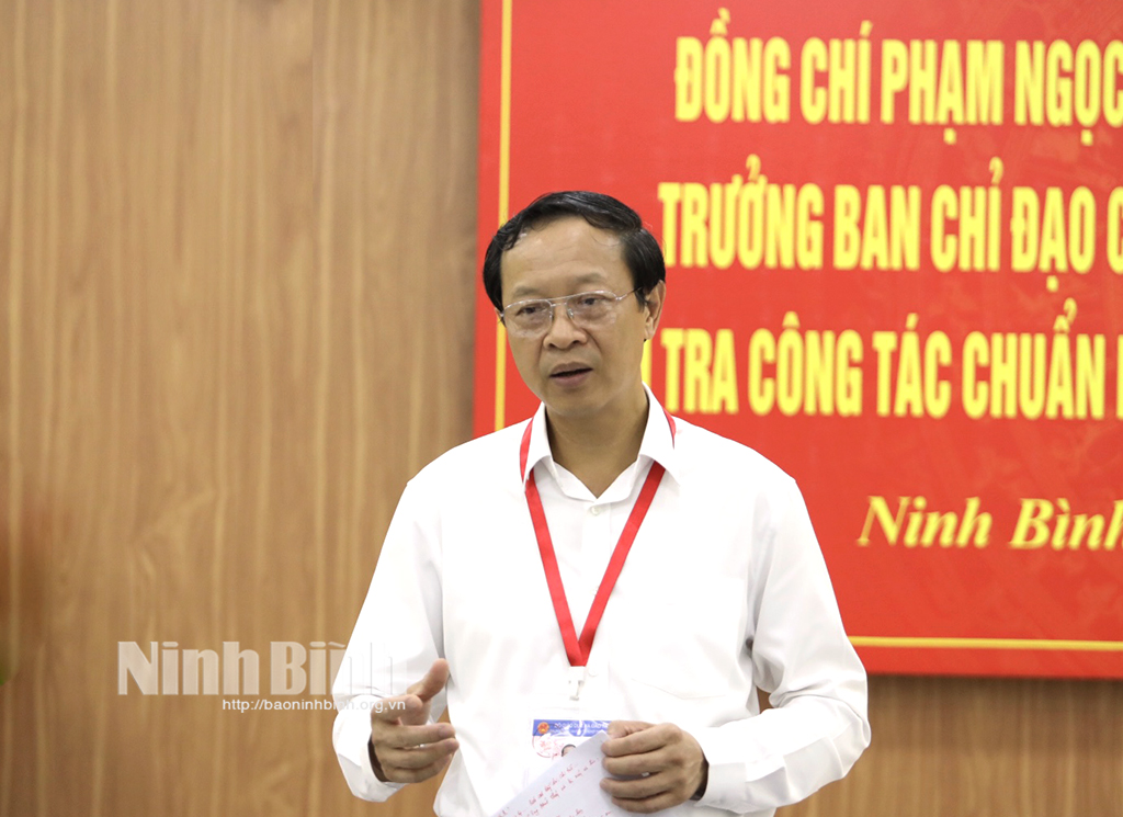 Deputy Minister of Education and Training inspects preparations for national high school graduation exam in Ninh Binh