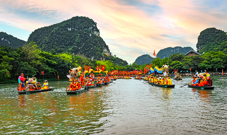 Trang An festival.