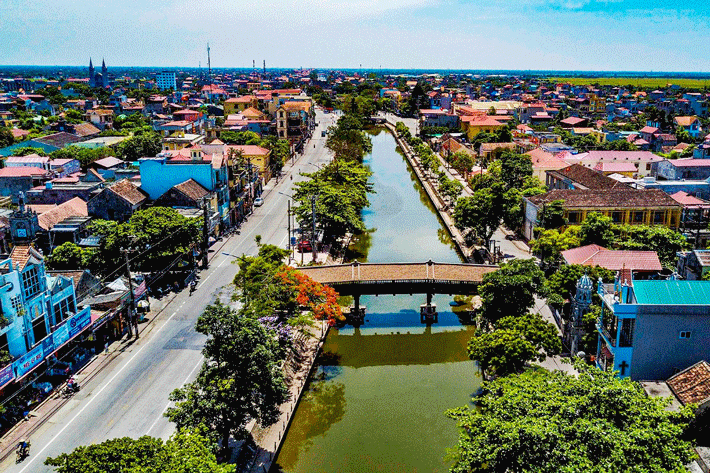 New appearance of Kim Son district.
